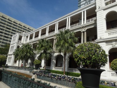 香港的老建筑的景色