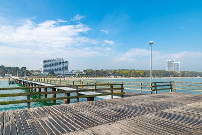 Timmendorfer Strand海岸的码头