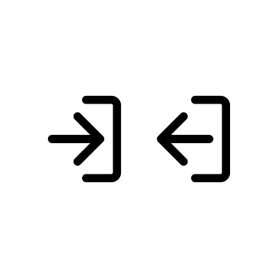 登录和注销图标，登录和注销图标矢量。
