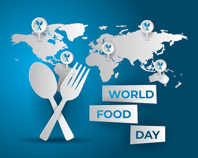 世界粮食日粮食日插图纸艺术