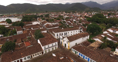 Paraty，巴西里约热内卢鸟瞰图