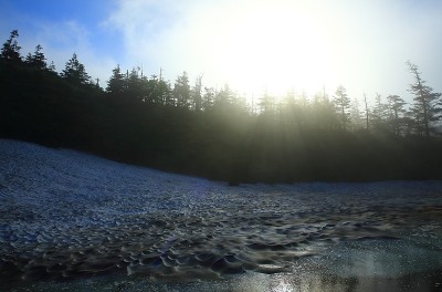 雾在Mt.Hachimantai
