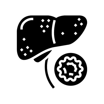 乙型肝炎字形图标矢量插图