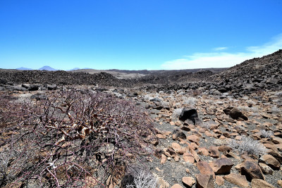 多洛斯火山口和古老的熔岩流，泰费尔方丹附近，达马拉兰，纳米比亚