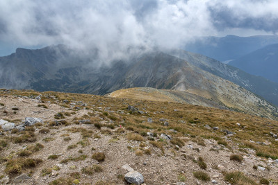 保加利亚瑞拉山，穆萨拉峰全景图