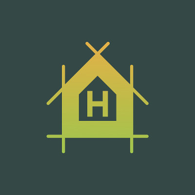 建筑师初始字母H图标设计