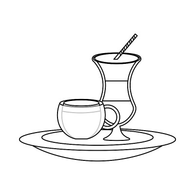 奶摇矢量插图