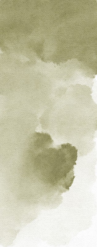 手绘水彩画抽象绿秋背景。用于卡片，印刷品，明信片，传单，横幅