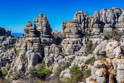 El Torcal de Antequera, Andalusia, Spain，在Antequer
