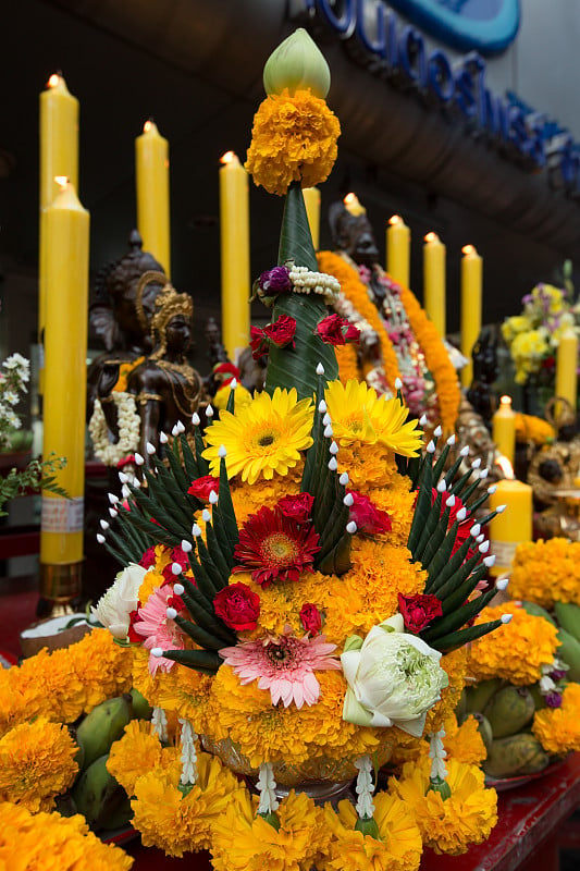 纳瓦拉特里庆祝崇拜的美丽大米祭。