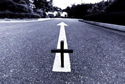 马路上的十字路口