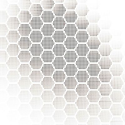 蜂窝分形金十六进制像素网格插图
