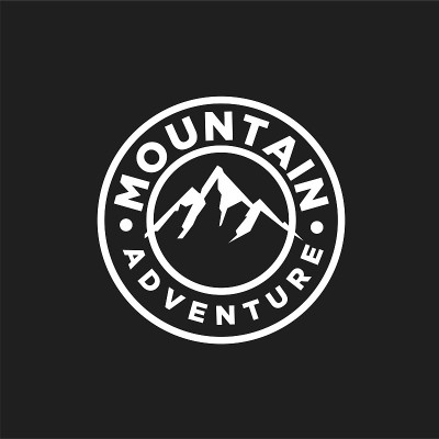 户外登山探险徽章标志图标设计