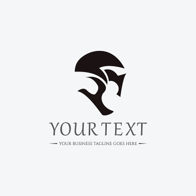 斯巴达图标-矢量插图