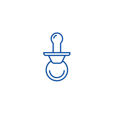 Nipple line icon concept. Nipple flat  vector symb
