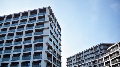 现代化的欧式住宅小区。