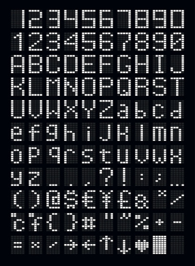 LED字母和数字