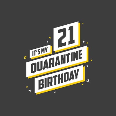 这是我的21岁生日，21岁生日设计。庆祝检疫隔离21岁生日。