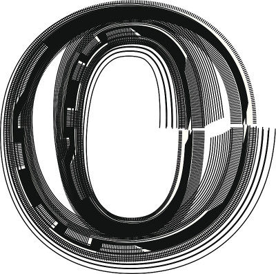 字体说明字母o