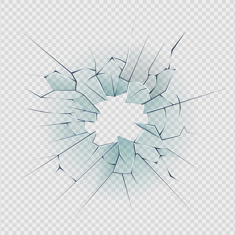 Broken glass. Cracked window texture realistic des