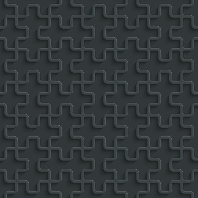 深色无缝矢量背景与3D效果。