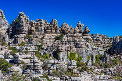El Torcal de Antequera, Andalusia, Spain，在Antequer