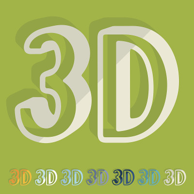 平面设计:3 d