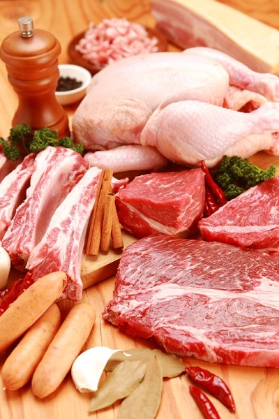 各种原料肉