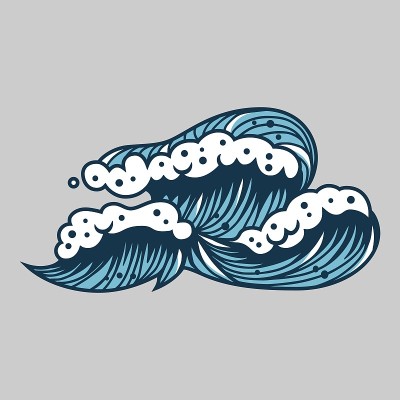 海洋设计用泡沫海浪