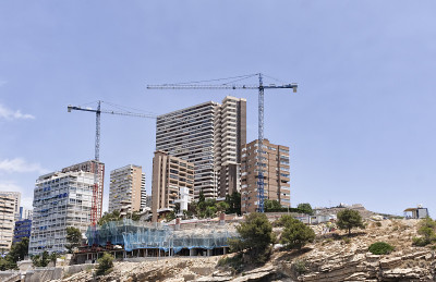 西班牙的建筑工地。