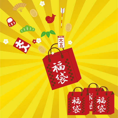 这幅插图描绘的是日本新年伊始的一次销售。