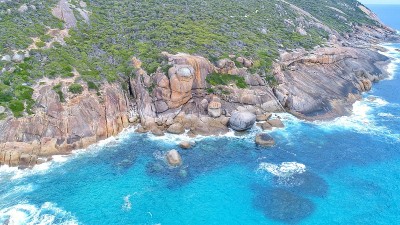 风景优美的海滩视图