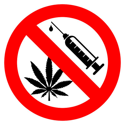 没有药物的迹象