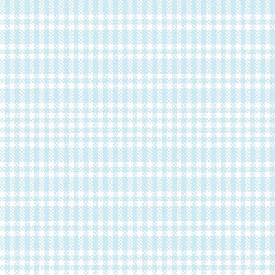 Sky blue Glen Plaid Tartan Seamless Pattern
