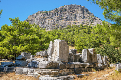 从普里埃尼的风景，Güllübahçe, Söke，土耳其