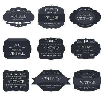 vintage-style-label(复古)