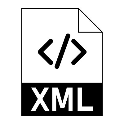 现代平面设计的XML文件图标的web