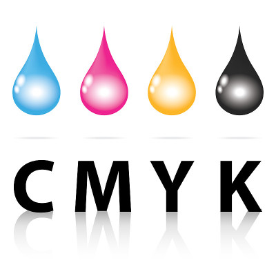 Cmyk滴墨彩色涂料打印