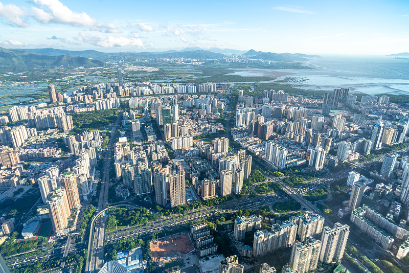 深圳城市建筑，广东省，中国