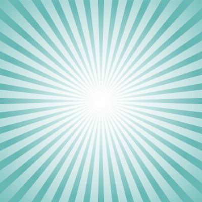 Sunlight rays background. Blue color burst backgro