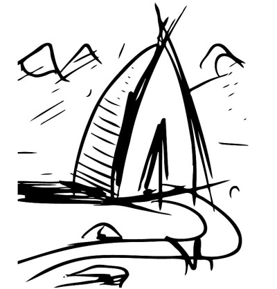 素描漫画棚屋