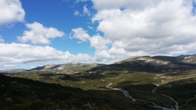夏季的科修斯科山;澳大利亚新南威尔士州