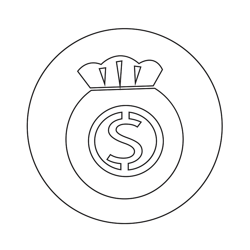 金钱图标插图设计