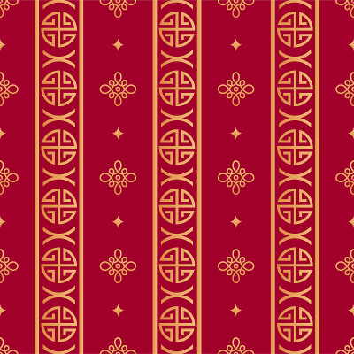 中国东方几何节点无缝矢量模式