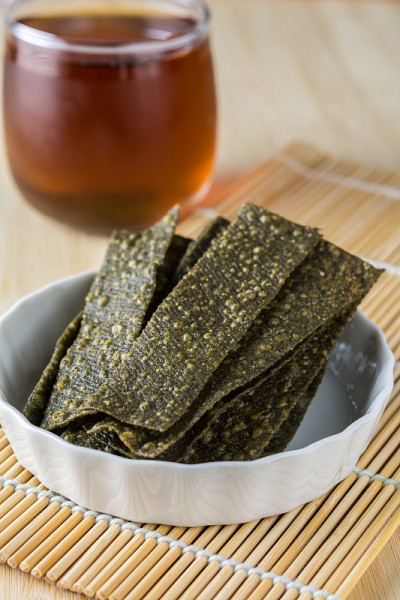 健康的海藻零食薯条
