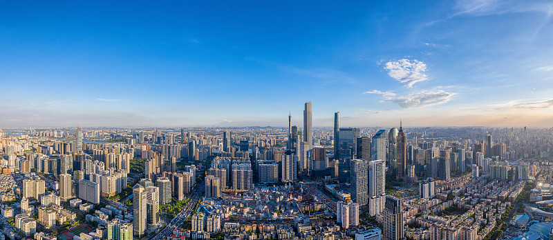 航拍广州城市天际线