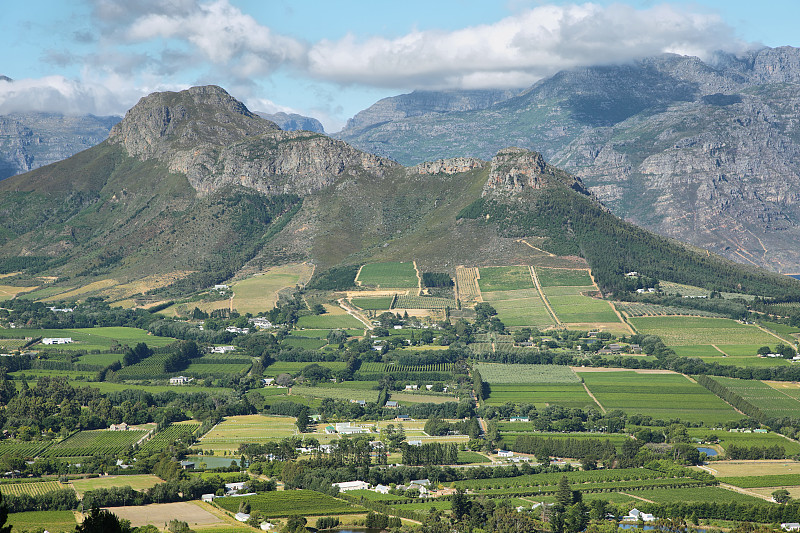 Franschhoek Pass的景色