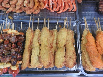 泰国市场上的食物