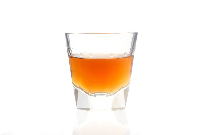 加白兰地或威士忌的鸡尾酒杯
