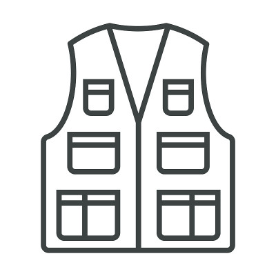 背心矢量图标
